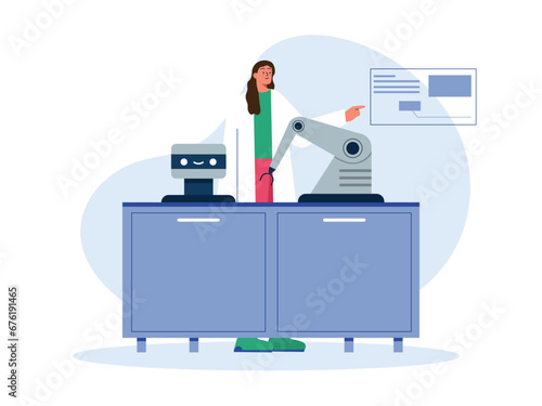 Laboratory illustration.