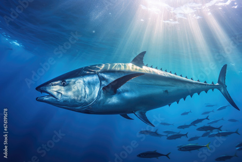 Bluefin tuna underwater photo