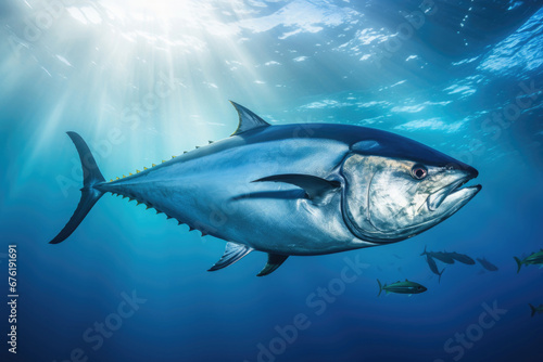 Bluefin tuna underwater photo
