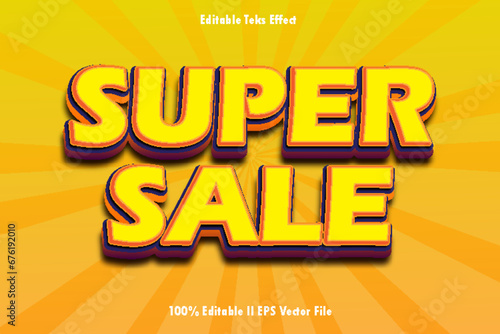 Super Sale Editable Text Effect 3d Emboss Gradient Style