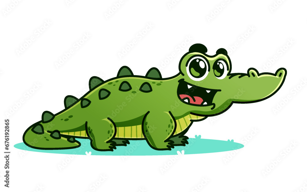 cute Alligator cartoon, animal alphabet cute cartoon cute Alligator cartoon, animal alphabet cute cartoon