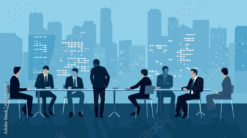 Concept vector illustration of business situation.