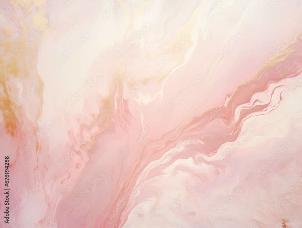 Abstract pink liquid ocean and swirls of marble calm and peaceful background