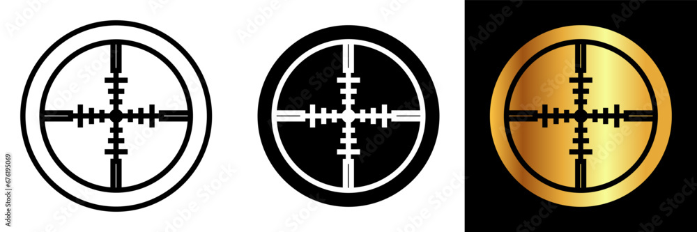 The Crosshair icon symbolizes precision, aiming, and accuracy. It's often used in various contexts such as targeting, shooting, gaming, and design to represent focus and pinpoint accuracy. The Crosshair icon symbolizes precision, aiming, and accuracy. It's often used in various contexts such as targeting, shooting, gaming, and design to represent focus and pinpoint accuracy.