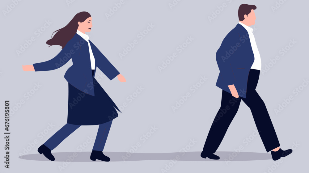 Concept vector illustration of business situation. Concept vector illustration of business situation.
