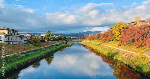 Panorama view of The Kamo River © Georgiana