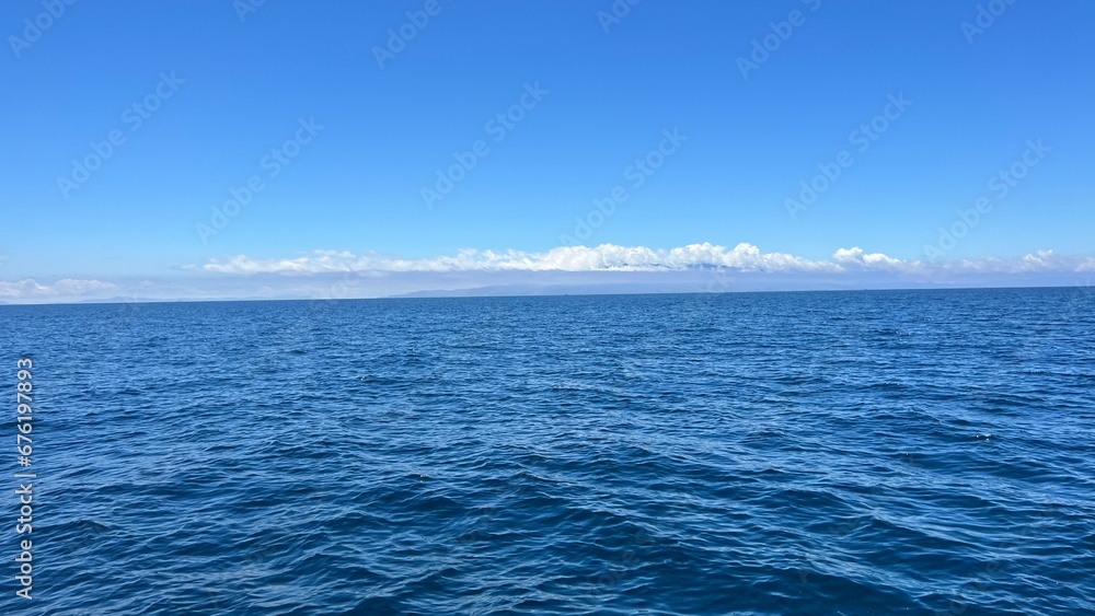Fototapeta premium blue sky and sea in summer