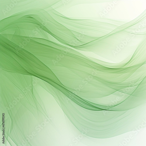 Green background with waves  curves  flowing design   vector illustration  wallpaper  banner  space for text