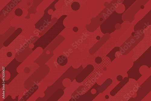 背景素材 赤色 暖色 幾何学的なドットとストライプ背景 横長ワイド セール バックグラウンド