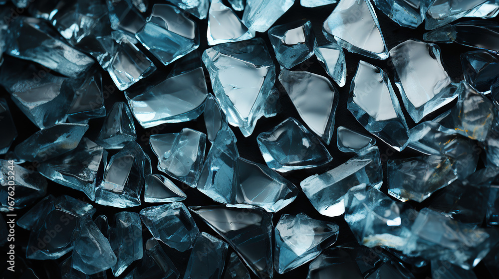 smashed glass background pattern