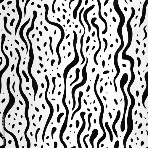 Abstract organic lines seamless vector patterns with trendy memphis and biological texture