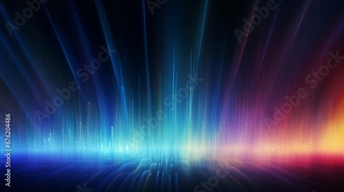 digital spectrum abstract ray lighting textured , copy space, 16:9