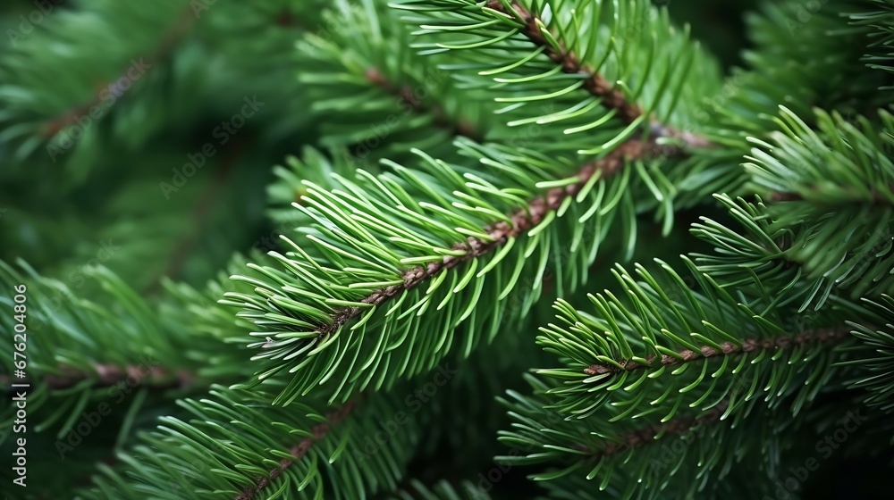 green branches of a pine tree close-up, short needles of a coniferous tree close-up on a green background, texture of needles of a Christmas tree close-up : Generative AI green branches of a pine tree close-up, short needles of a coniferous tree close-up on a green background, texture of needles of a Christmas tree close-up : Generative AI