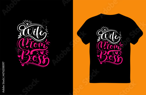 to the world you are a mother but to your family you Modern calligraphy t shirt the world, mothers day love mom t shirt design best selling funy tshirt design typography creative custom, t shirt . photo