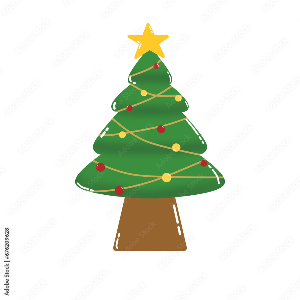Natal tree and decoration with green , gold, and red colors that can be use for social media, wallpaper, sticker, t-shirt, e.t.c. Natal tree and decoration with green , gold, and red colors that can be use for social media, wallpaper, sticker, t-shirt, e.t.c.