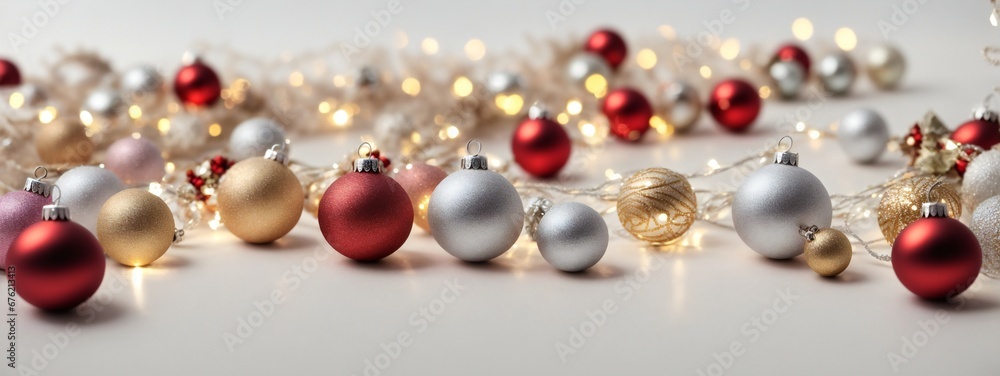 Gold and red balls in a wreath of branches for the new year and Christmas,New Year 's attribute - gift wreath of branches with balls gold and red and rat figure Gold and red balls in a wreath of branches for the new year and Christmas,New Year 's attribute - gift wreath of branches with balls gold and red and rat figure