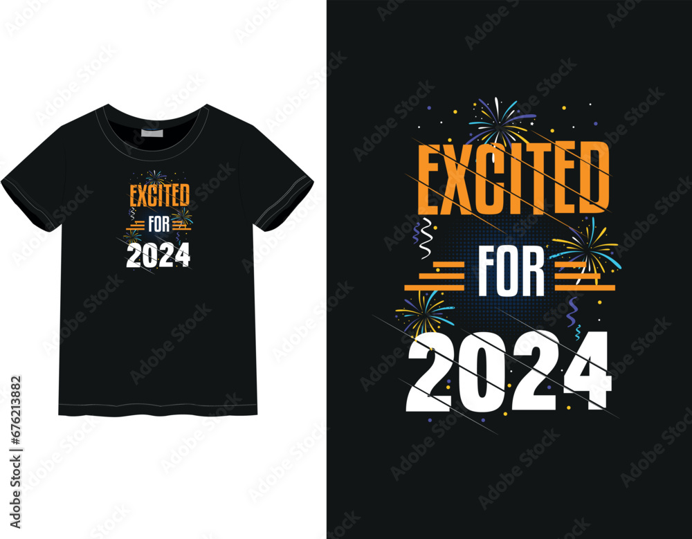 New Year celebration Happy New Year, New Year 2024 | Typography style t-shirt design | male and female t-shirt
New Year celebration Happy New Year, New Year 2024 | Typography style t-shirt design | male and female t-shirt
