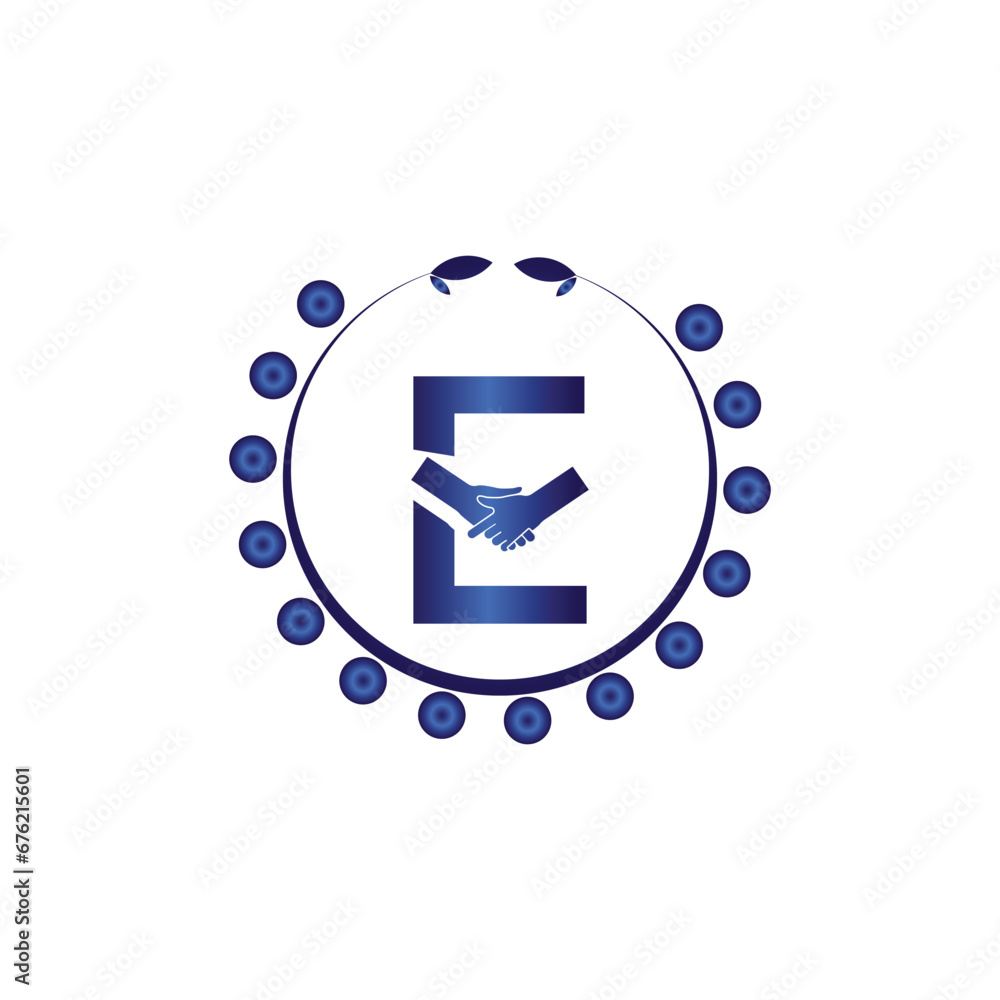 Initial E logo design vector Template. Abstract Letter E vector illustration logo design.