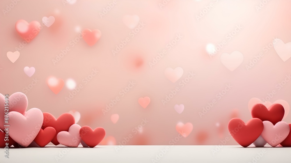 valentines day background ai generated	
