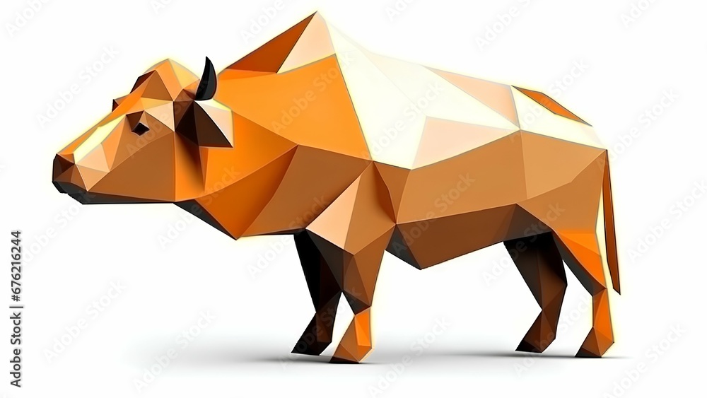 Obraz premium origami horse illustration
