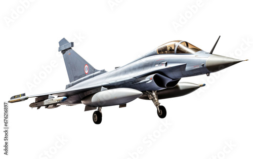 Rafale Fighter Jet On Isolated background photo