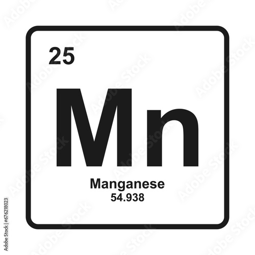Manganese element icon