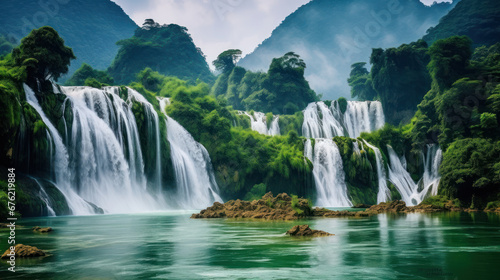 Ban Gioc Waterfall Vietnam beautiful landmark