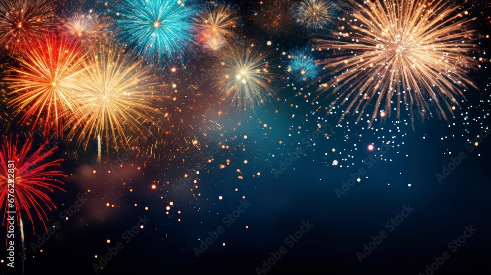 Explosive Creativity Firework Imagery in Background Design