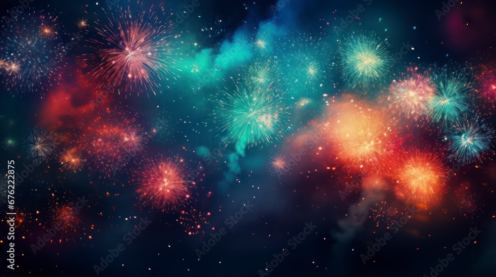 Explosive Creativity Firework Imagery in Background Design