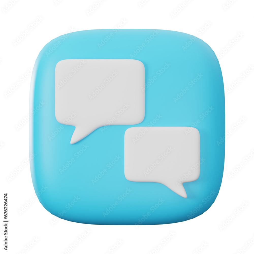 chat 3D Icon chat 3D Icon