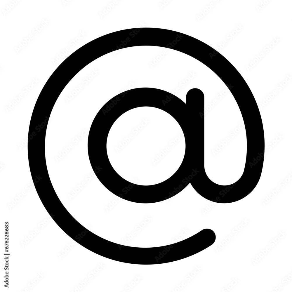 Email Address Line Icon Email Address Line Icon