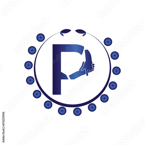 Initial P logo design vector Template. Abstract Letter P vector illustration logo design.
