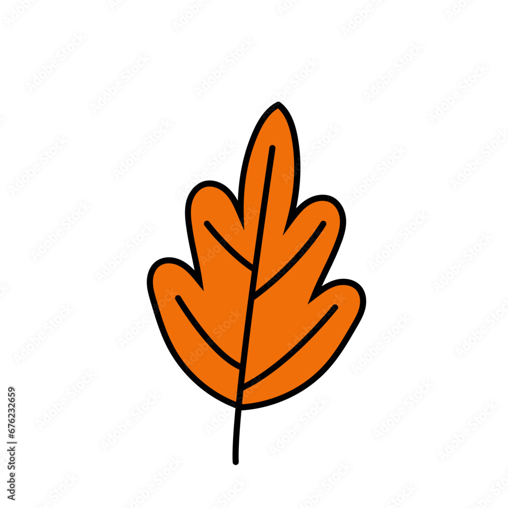 hand draw leave element set hand draw leave element set