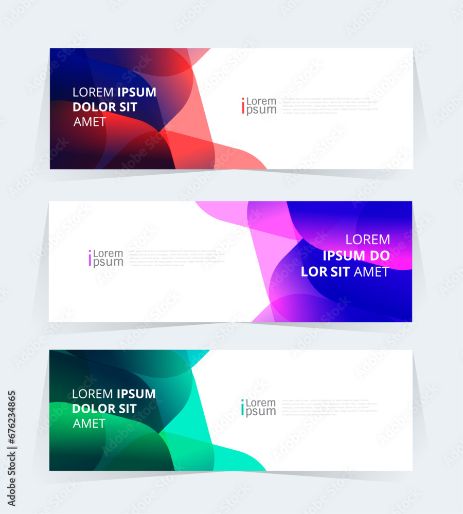 Fototapeta premium Geometric banner design with Vector presentation template.