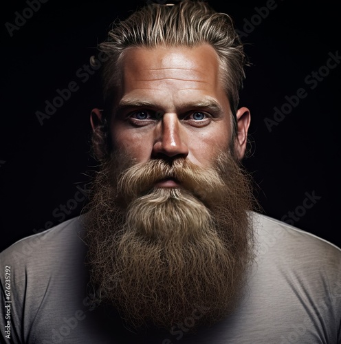 bearded vagueness, serious bearded man