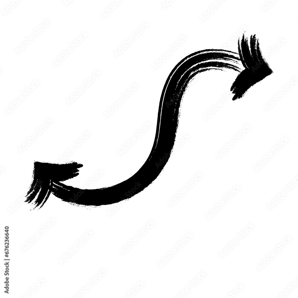 black arrow brush element black arrow brush element