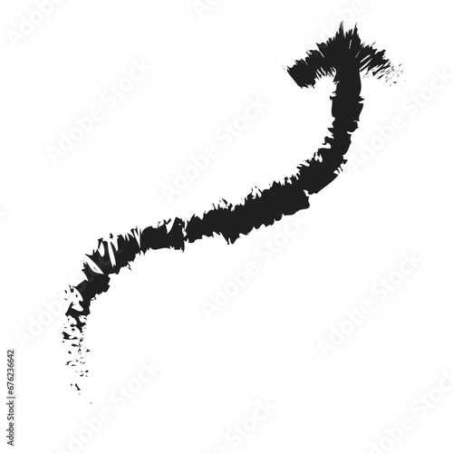 black arrow brush element