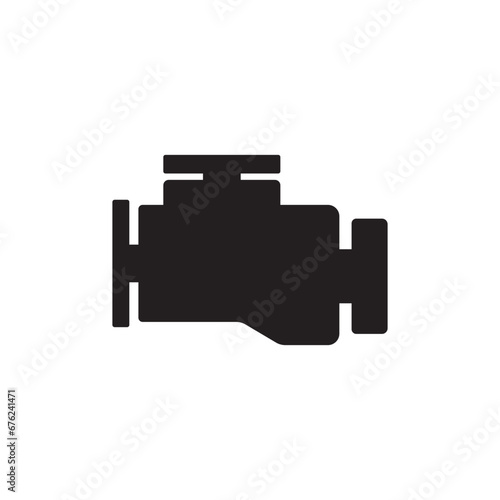 car engine icon vector