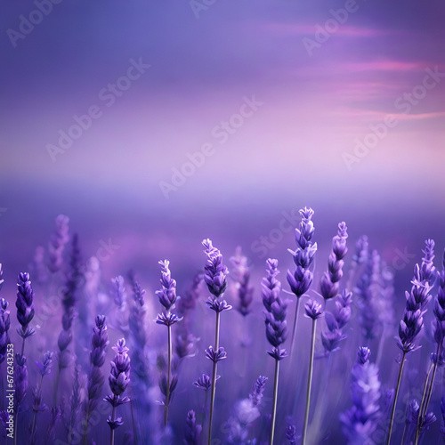 A tranquil blend of lavender and periwinkle, creating a dreamy, twilight-inspired background.