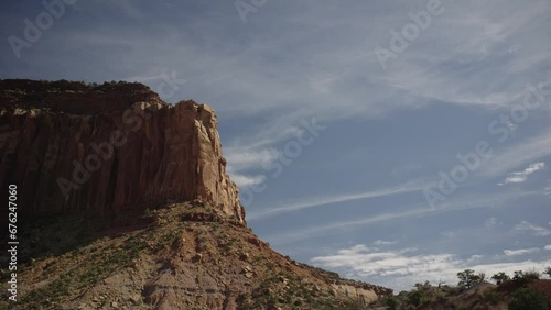 Moab Utah Red Rocks Cloud Timelapse near Bridger Jack photo