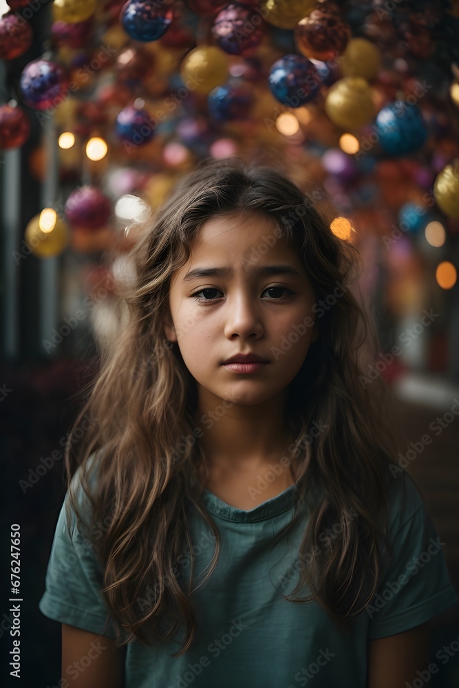 A girl without a home on Christmas Eve A girl without a home on Christmas Eve