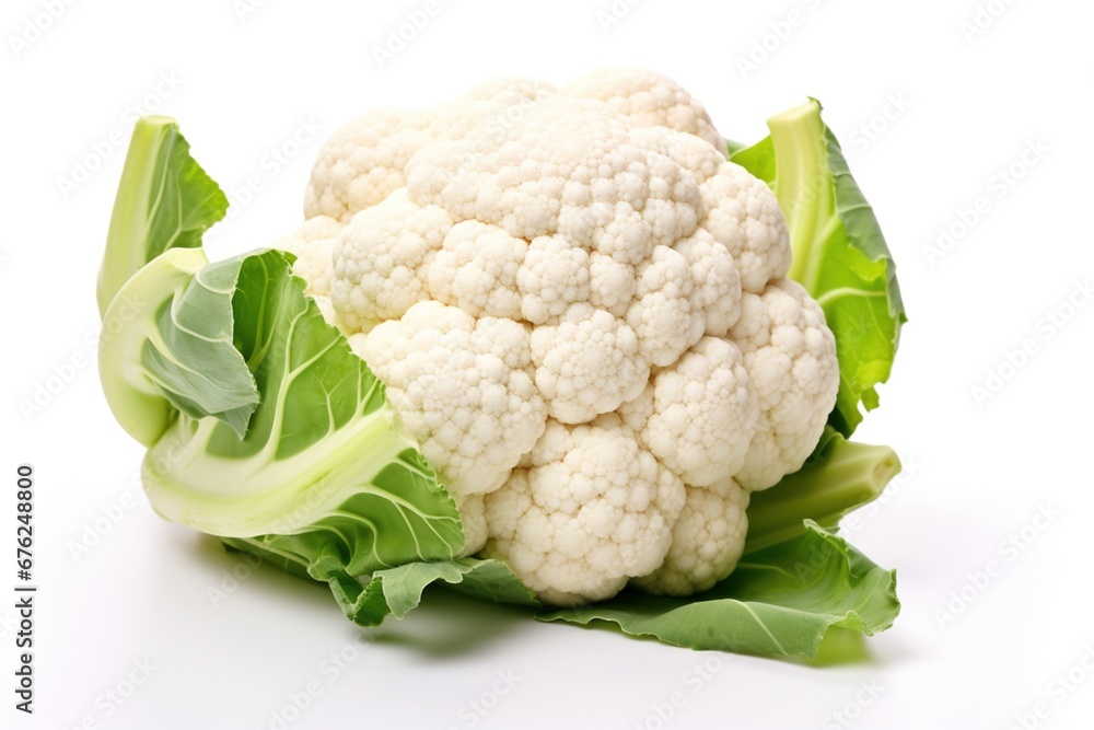Cauliflower isolated on White Cauliflower isolated on White