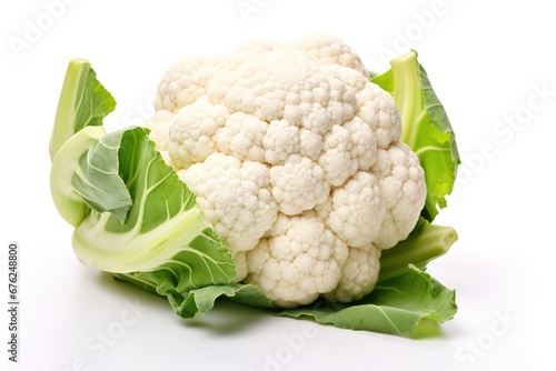 Cauliflower isolated on White