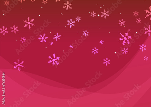 雪の結晶が舞う抽象イメージ背景