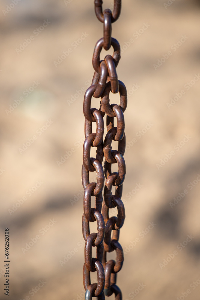 old rusty metal chain hanging old rusty metal chain hanging