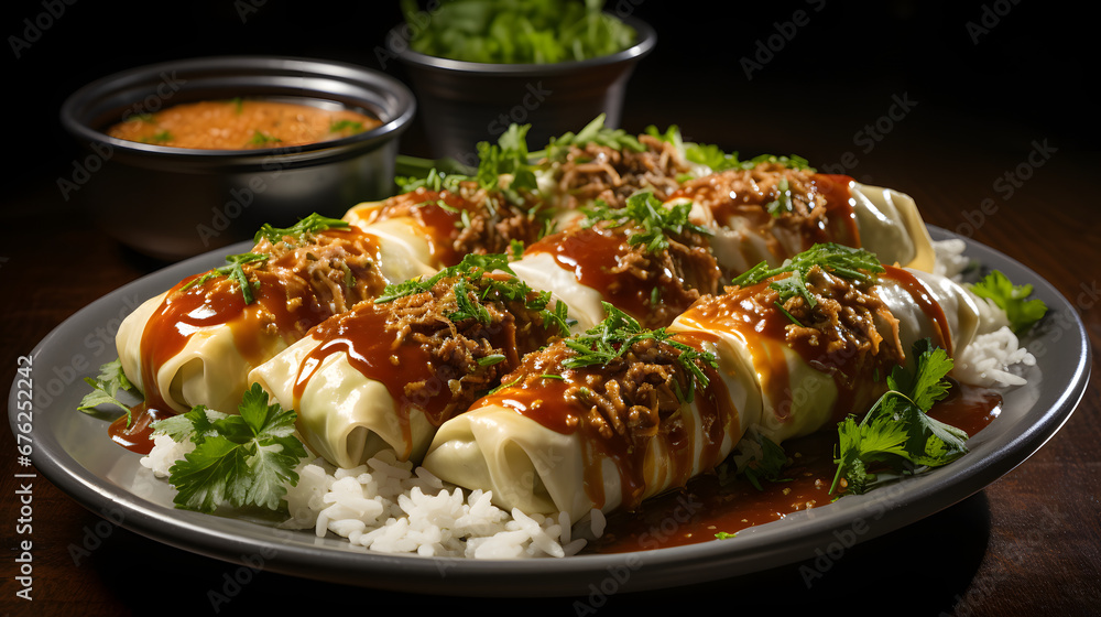 Gołąbki: This dish consists of minced meat and rice wrapped in cabbage ...
