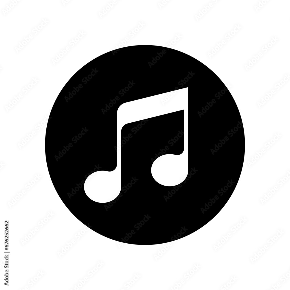 Music notes vector icon. Note illustration sign. Music symbol or logo. Music notes vector icon. Note illustration sign. Music symbol or logo.
