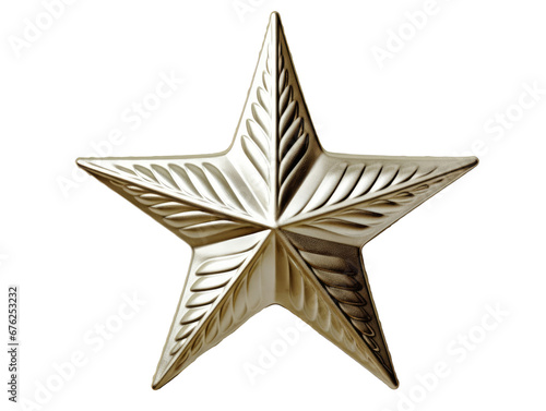 Silver Star Christmas Tree Topper.