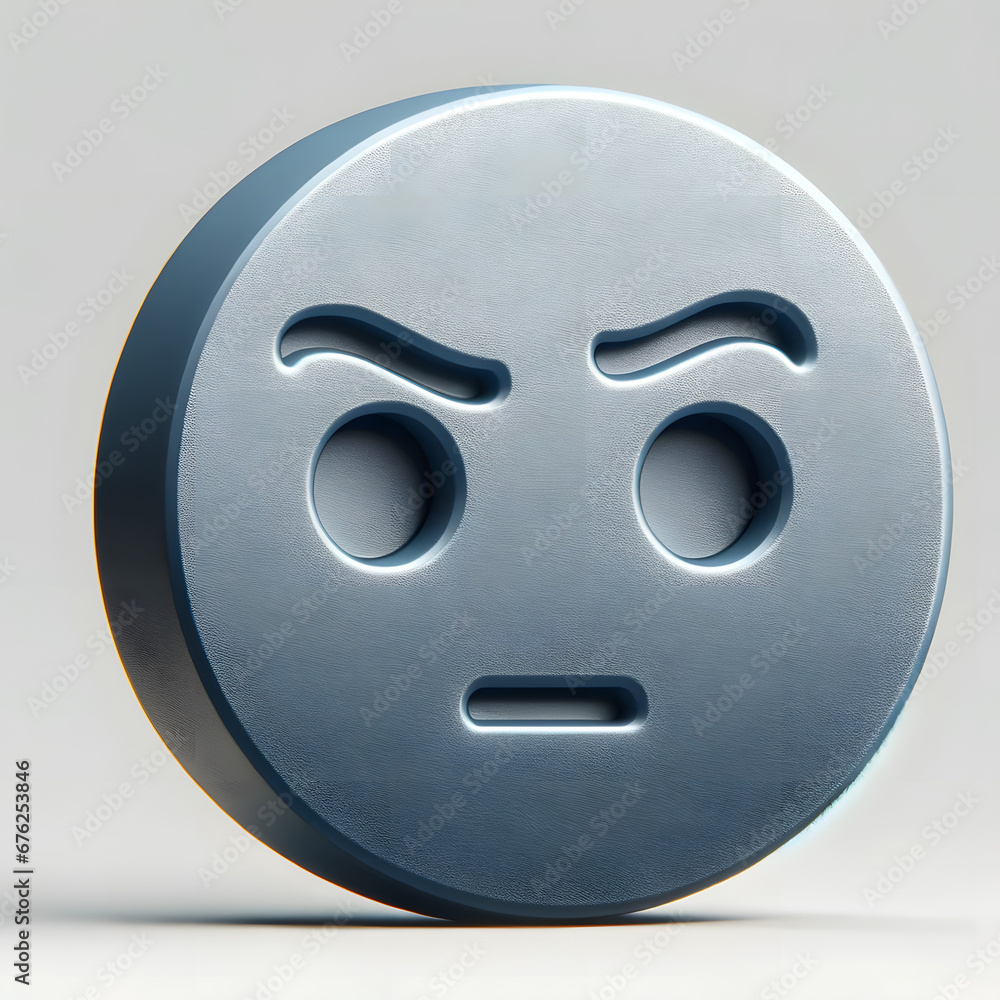 Craft A 3d Icon Of A Confused Emoji For Office Presentations Or