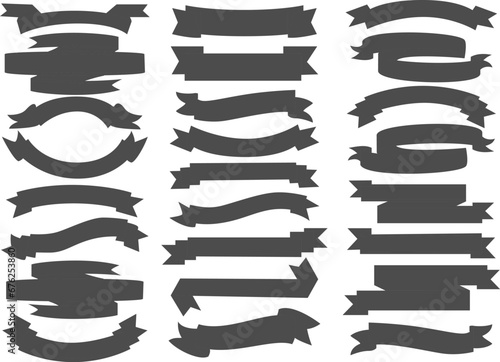 Wallpaper Mural Ribbon banners vector collection Torontodigital.ca